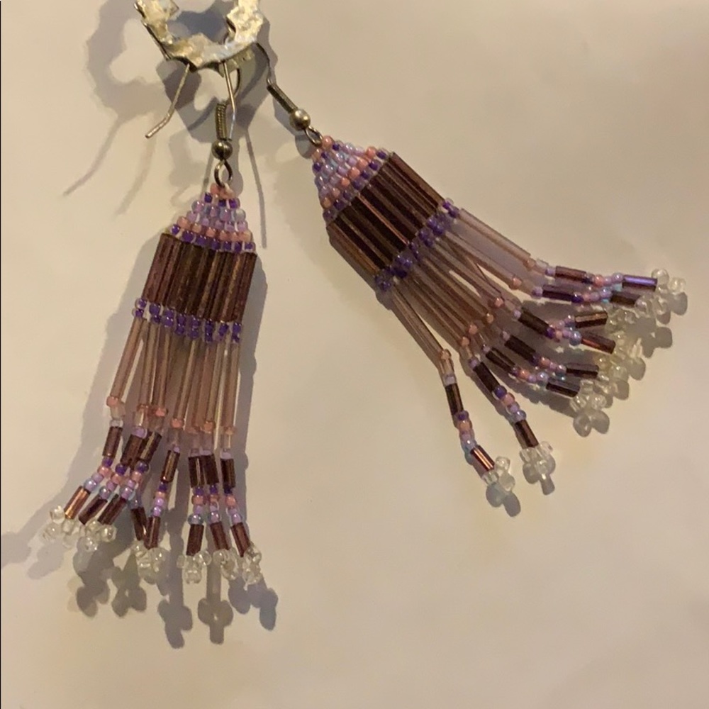 Handmade beaded earrings